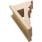 Ekena Millwork 7 1/2-in W x 14-in D x 22-in H Balboa Trad Rough Cedar Woodgrain TimberThane Outlooker, Primed Tan OUTUR075X14X22BOA04RCPR - alternate 5